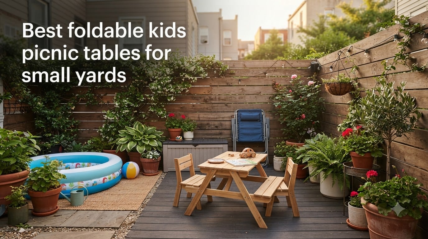 Best foldable kids picnic tables for small yards