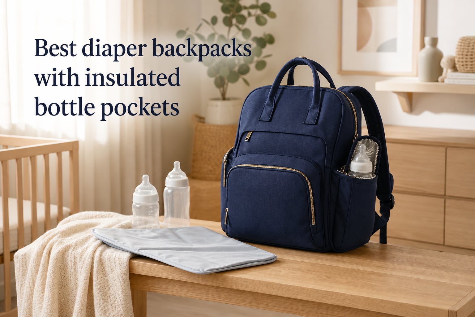 Best diaper backpacks with insulated bottle pockets
