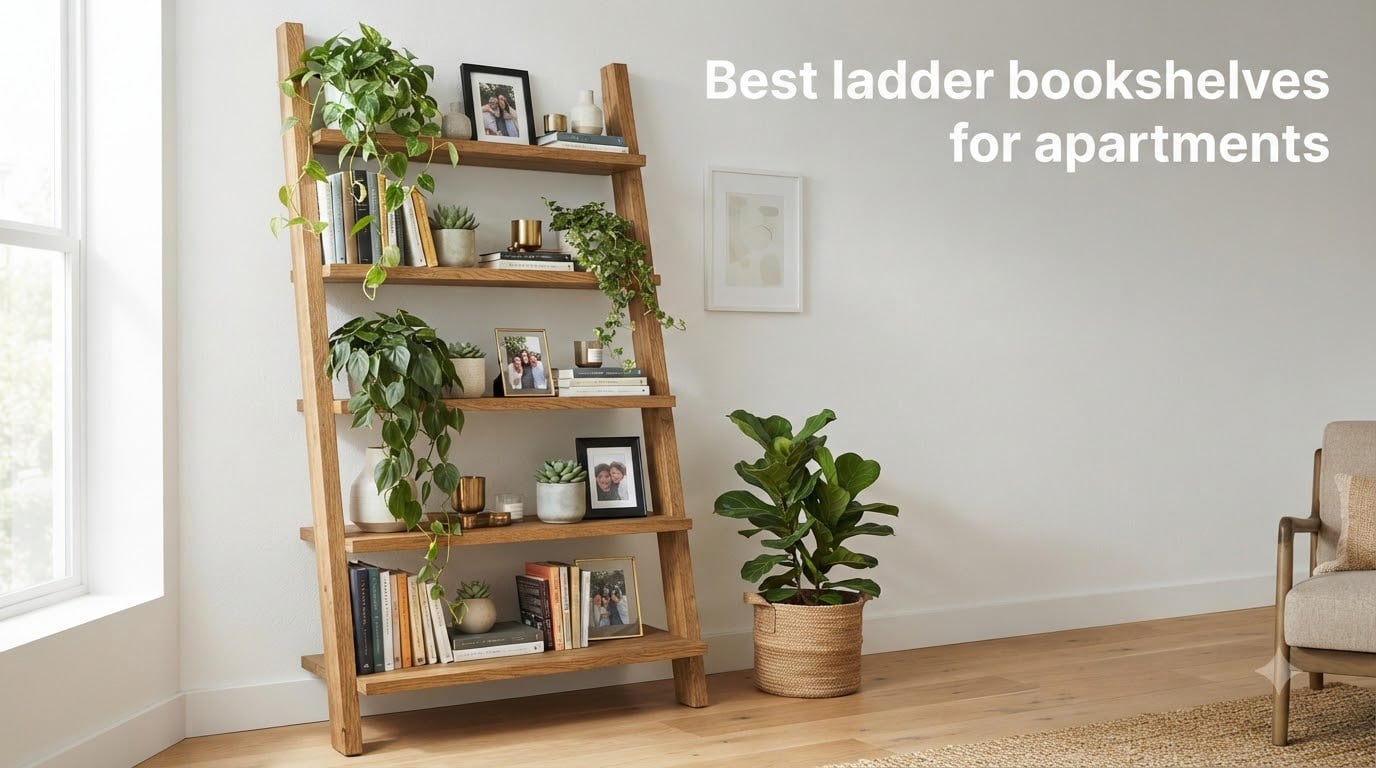 Best ladder bookshelves for apartments