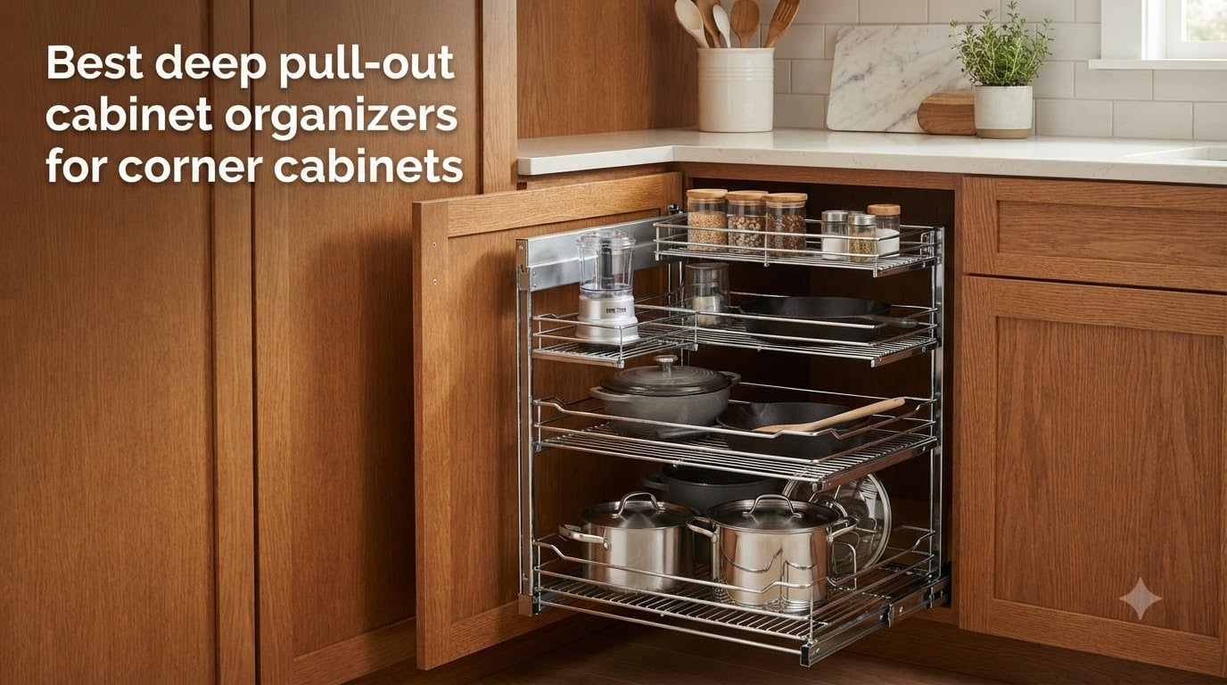 Best deep pull-out cabinet organizers for corner cabinets