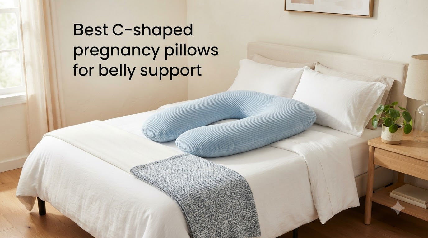 Best C-shaped pregnancy pillows for belly support