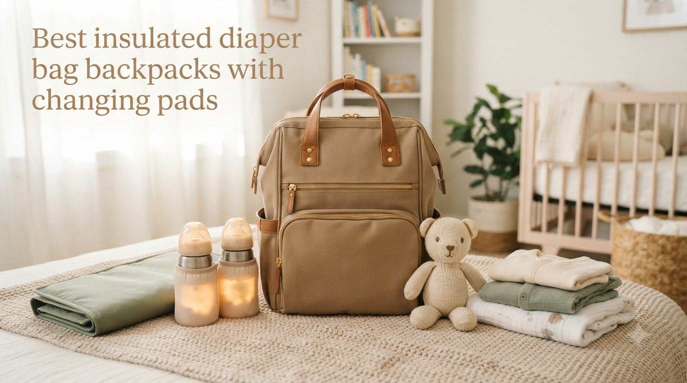 Best insulated diaper bag backpacks with changing pads