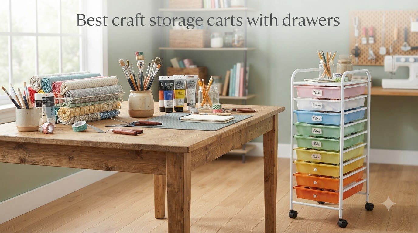 Best craft storage carts with drawers