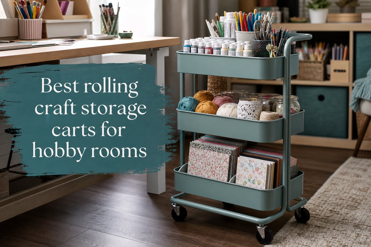 Best rolling craft storage carts for hobby rooms