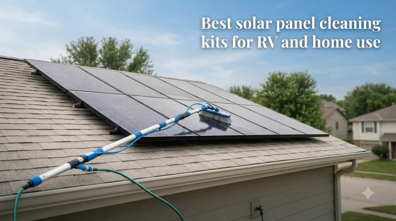 Best solar panel cleaning kits for RV and home use