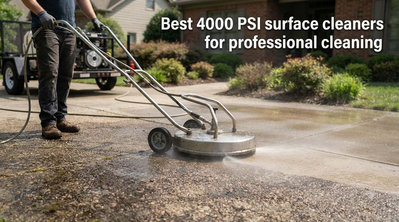 Best 4000 PSI surface cleaners for professional cleaning