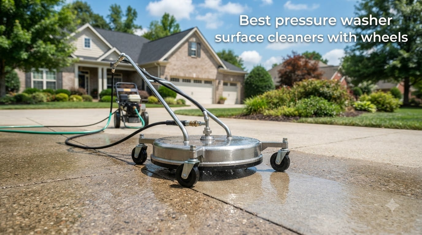 Best pressure washer surface cleaners with wheels