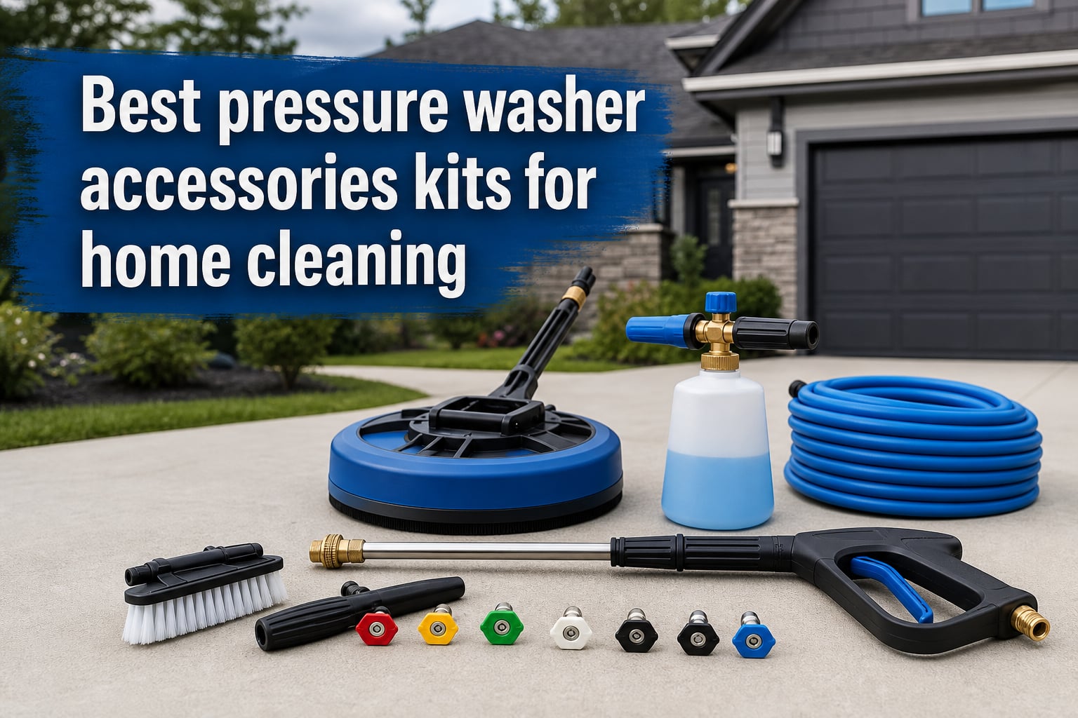 Best pressure washer accessories kits for home cleaning