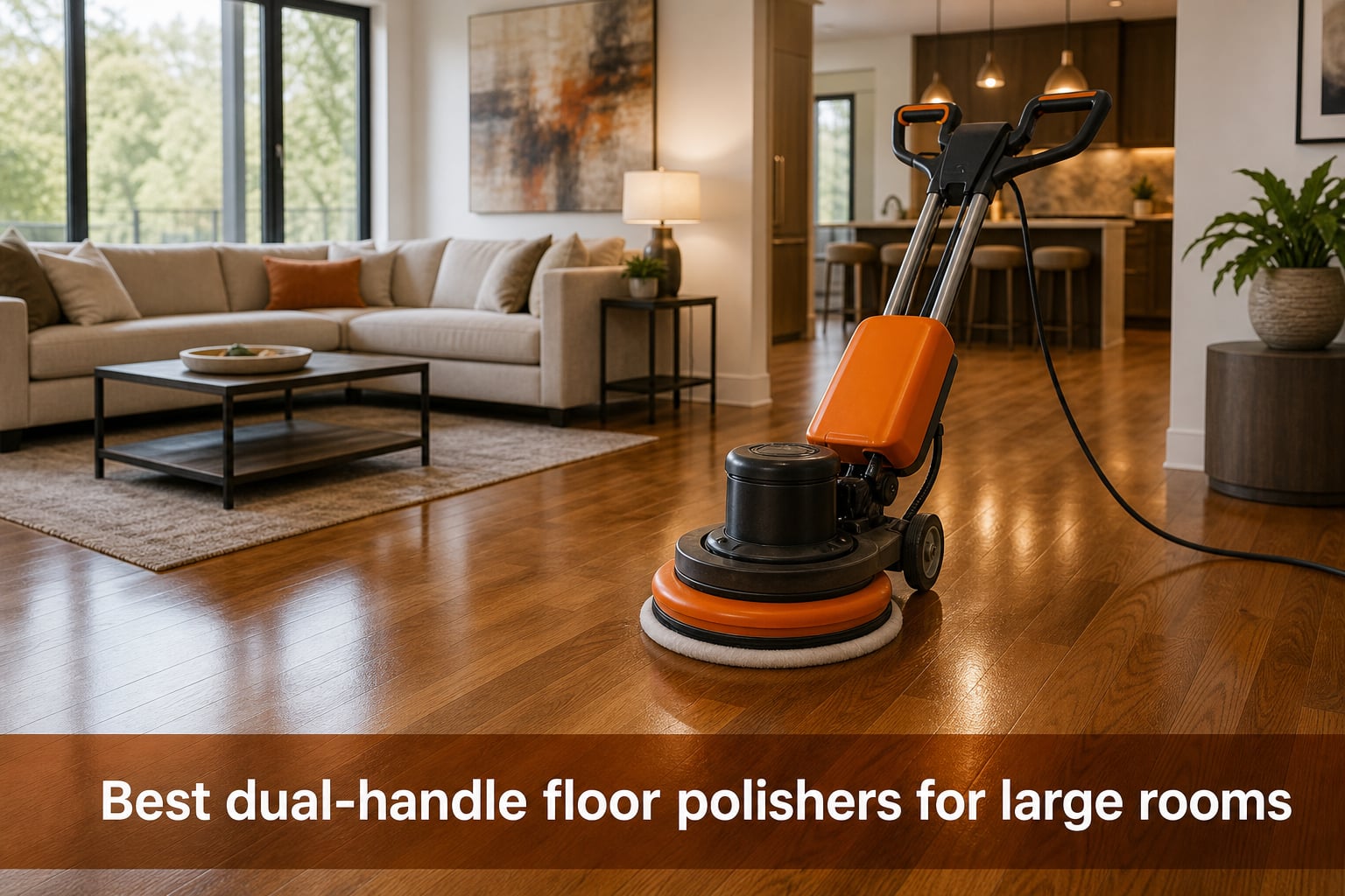 Best dual-handle floor polishers for large rooms