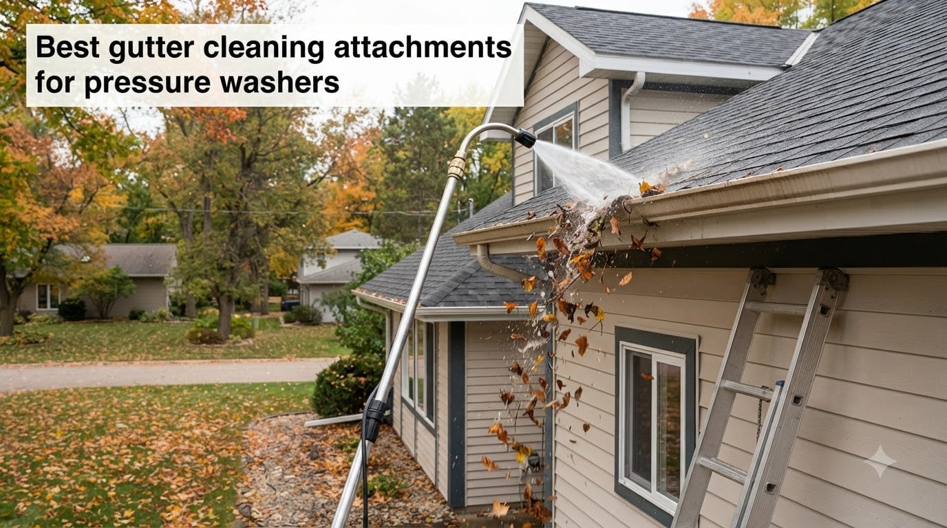 Best gutter cleaning attachments for pressure washers