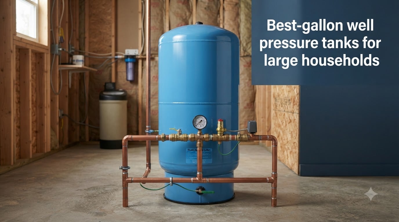 Best 80-gallon well pressure tanks for large households