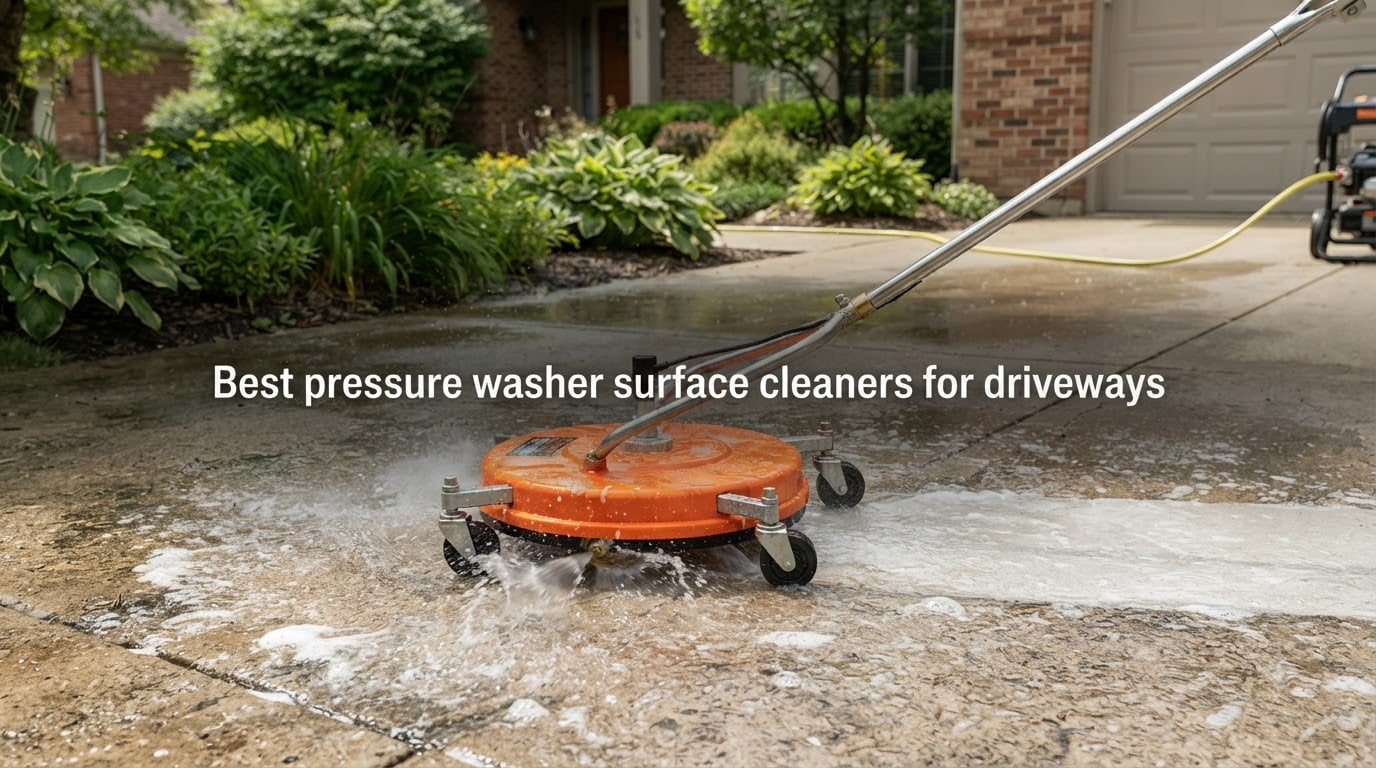 Best pressure washer surface cleaners for driveways