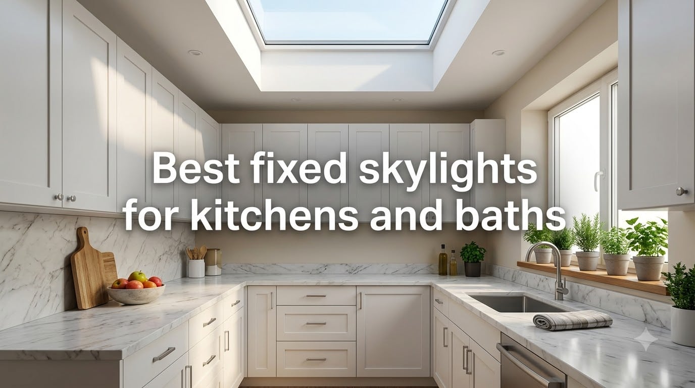 Best fixed skylights for kitchens and baths