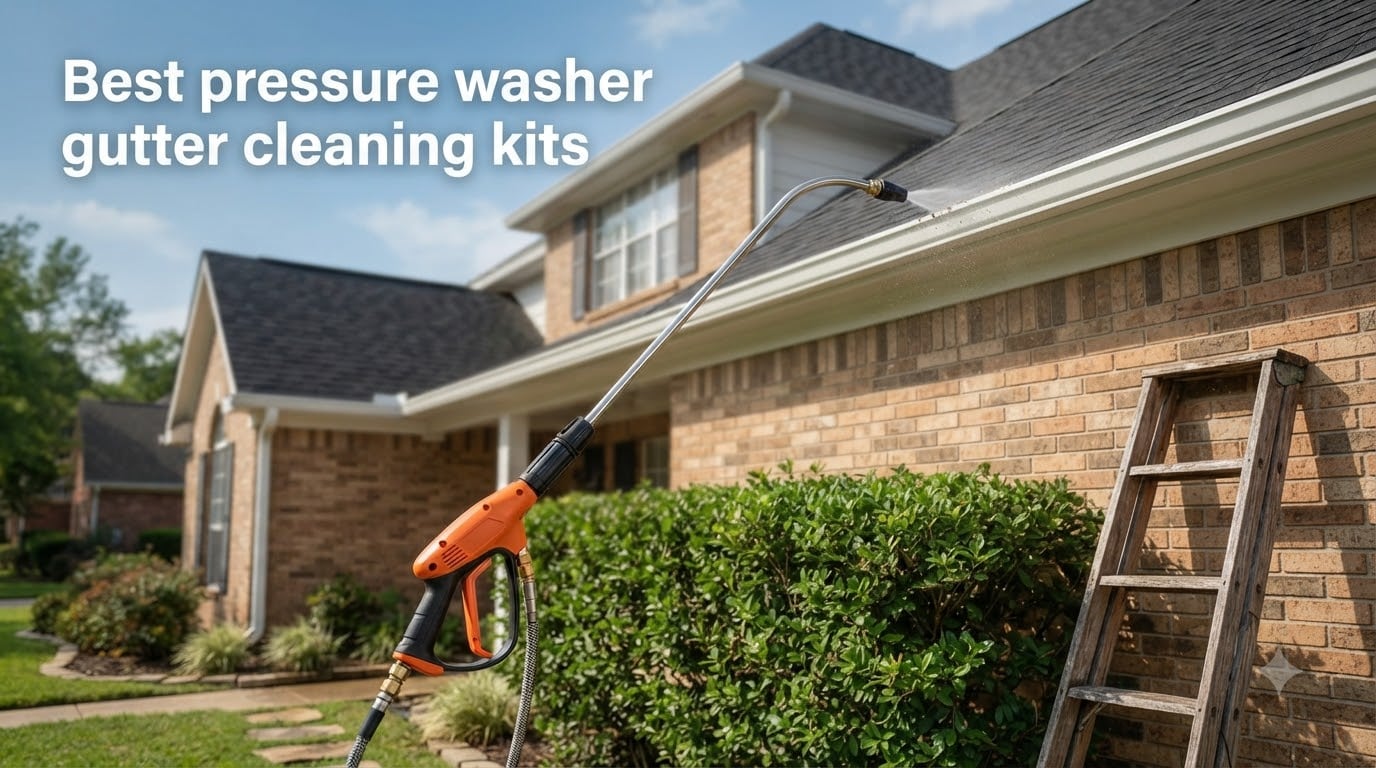 Best pressure washer gutter cleaning kits