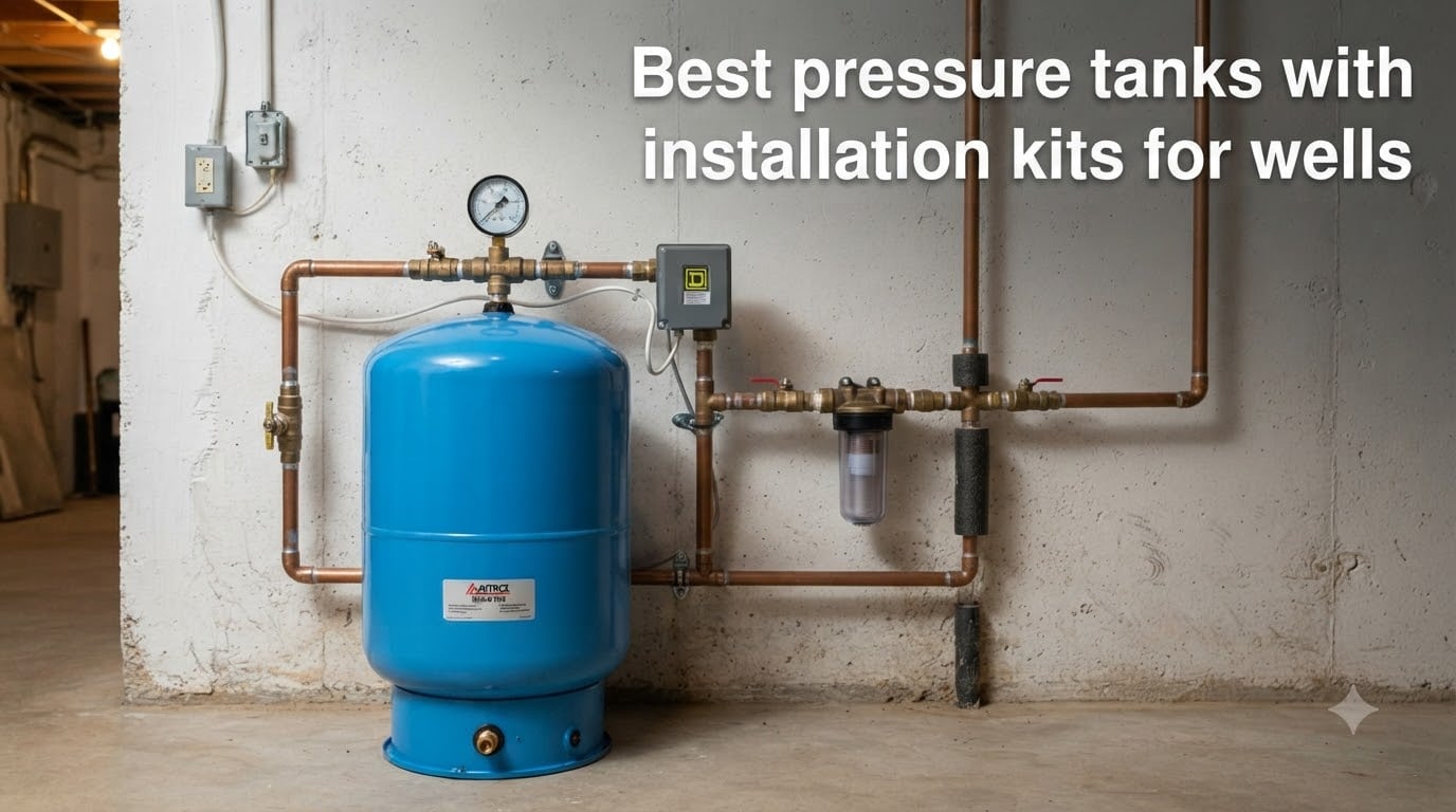 Best pressure tanks with installation kits for wells