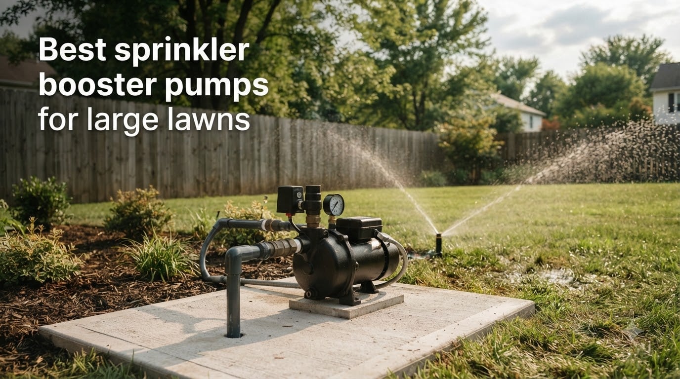 Best sprinkler booster pumps for large lawns