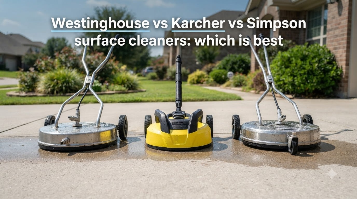 Westinghouse vs Karcher vs Simpson surface cleaners: which is best