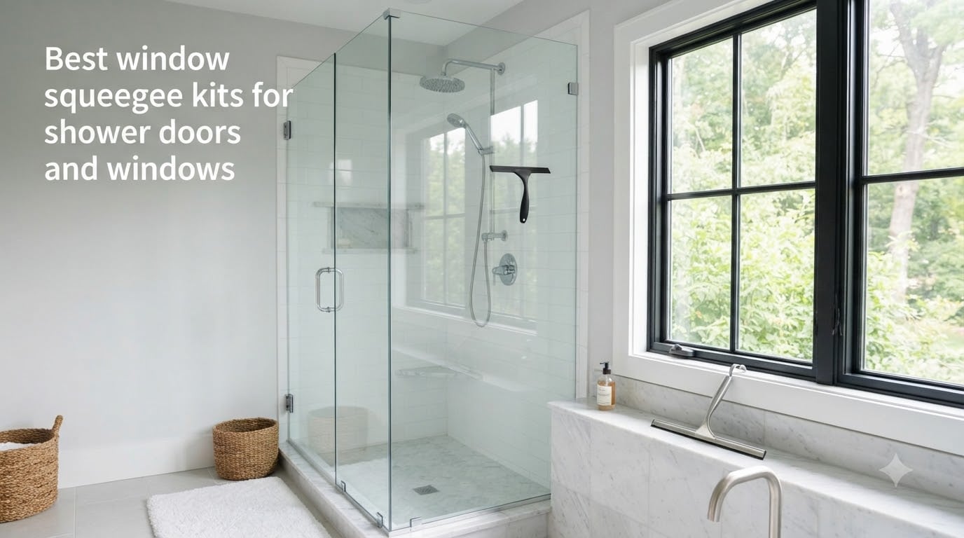 Best window squeegee kits for shower doors and windows
