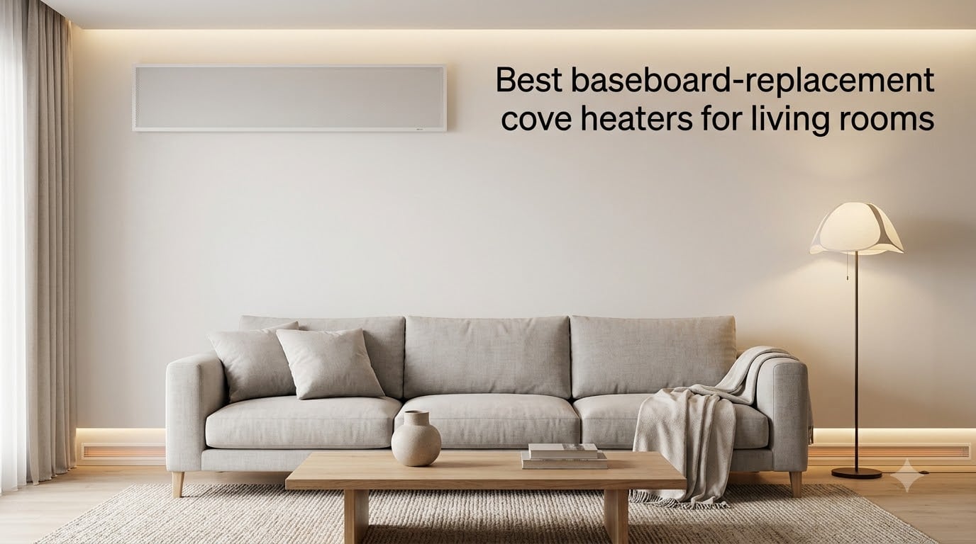 Best baseboard-replacement cove heaters for living rooms