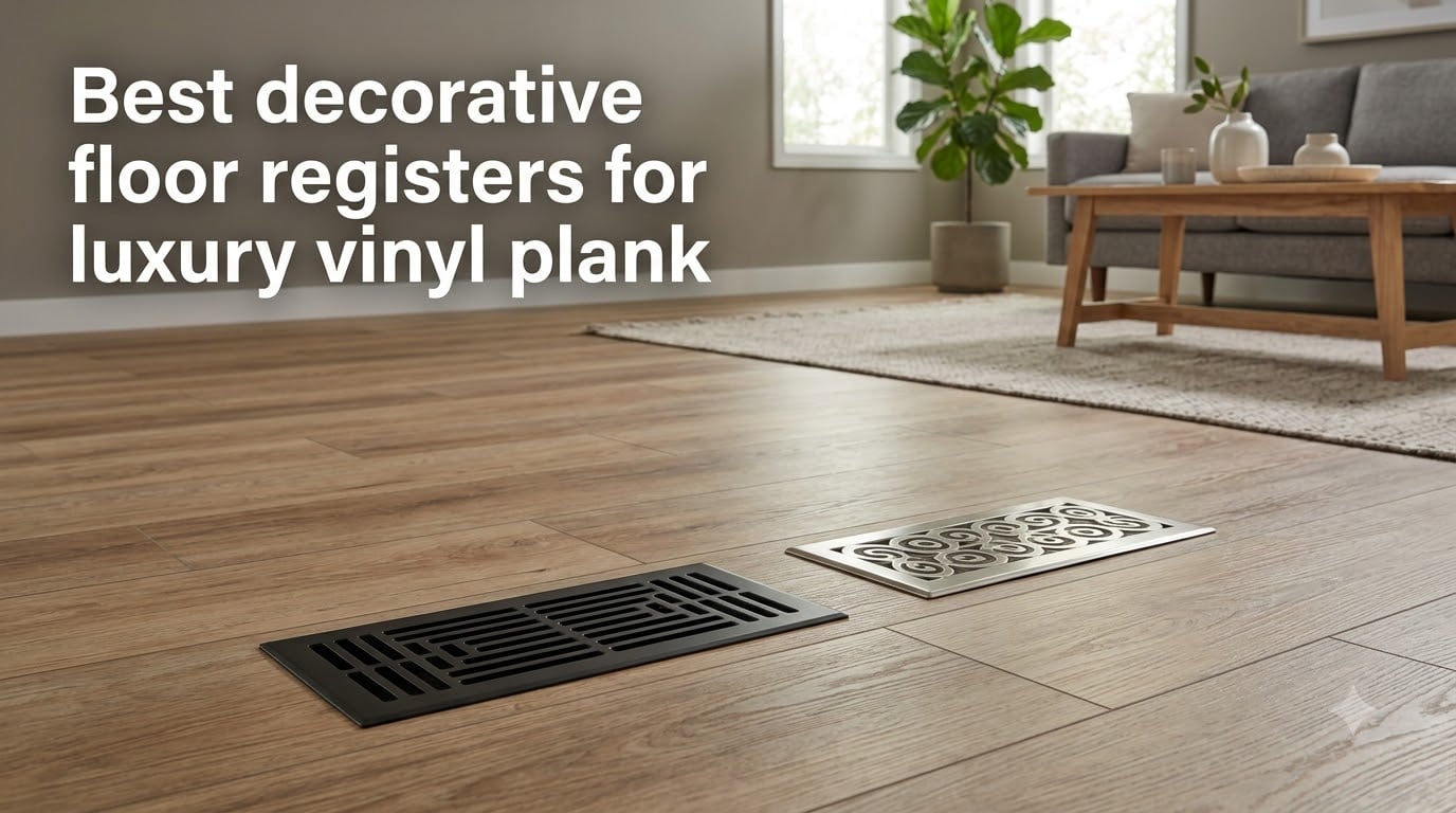 Best decorative floor registers for luxury vinyl plank