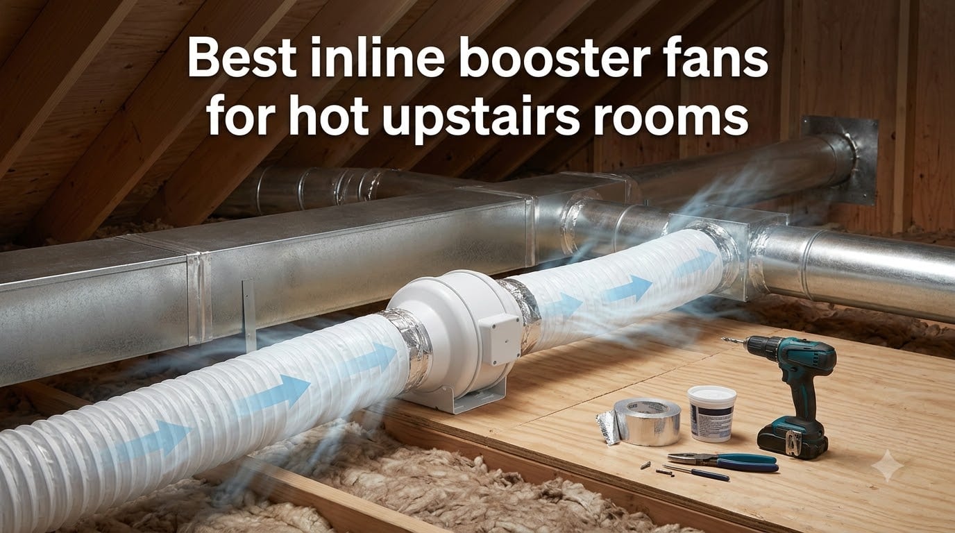 Best inline booster fans for hot upstairs rooms