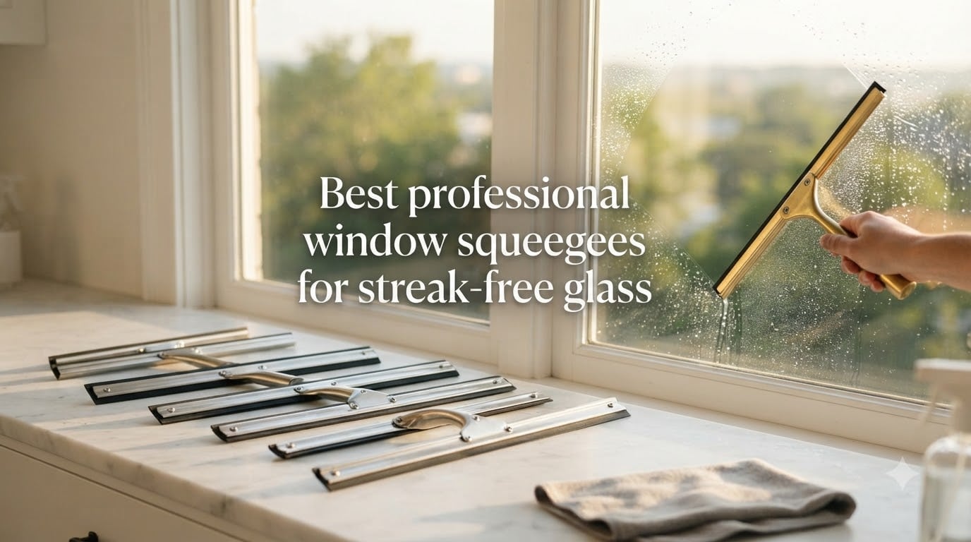 Best professional window squeegees for streak-free glass