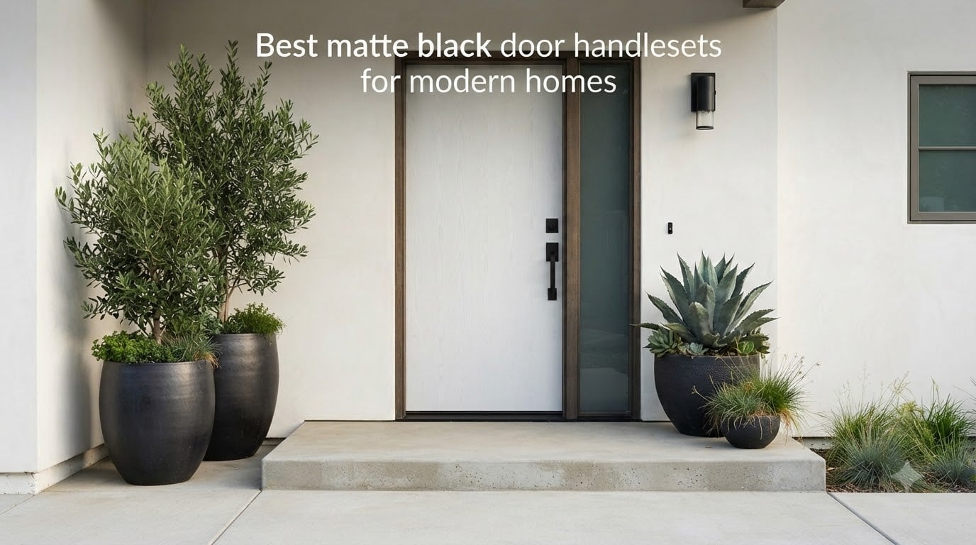 Best matte black door handlesets for modern homes