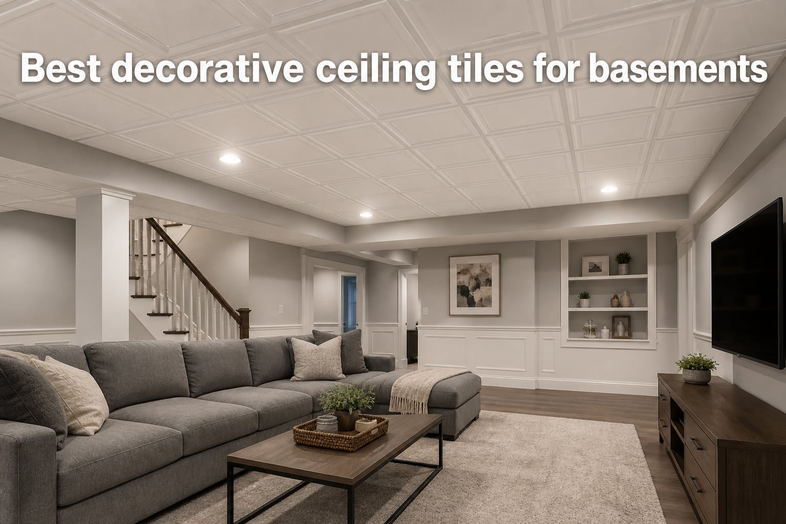 Best decorative ceiling tiles for basements