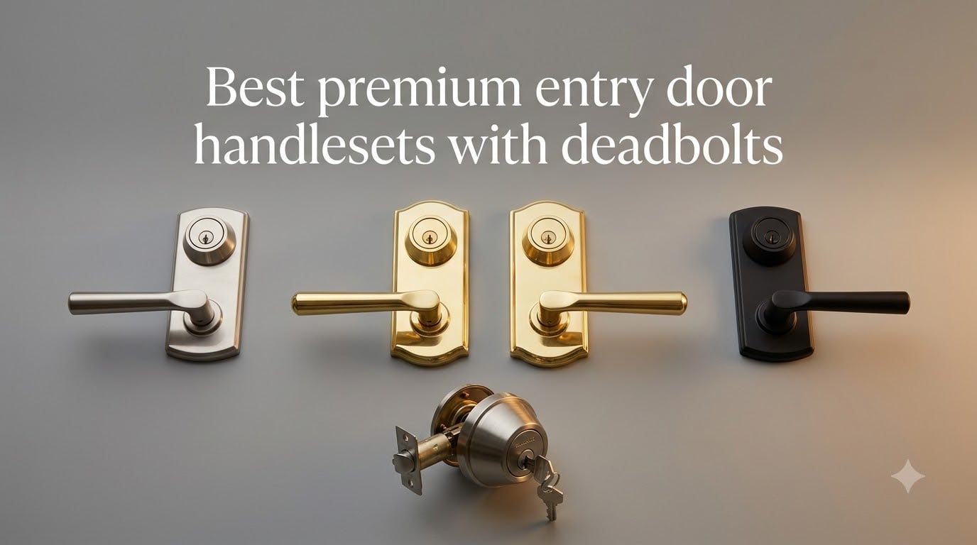 Best premium entry door handlesets with deadbolts