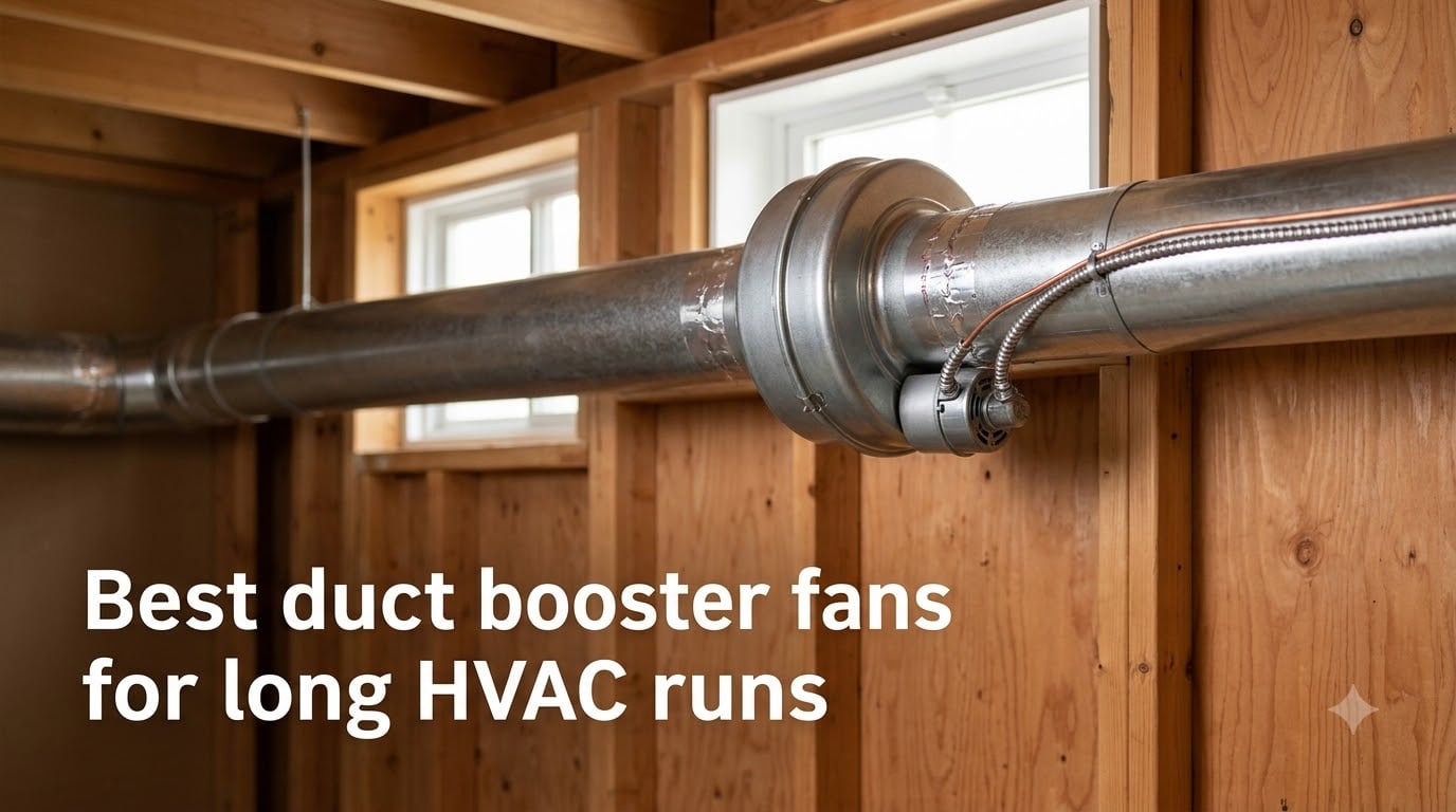 Best duct booster fans for long HVAC runs