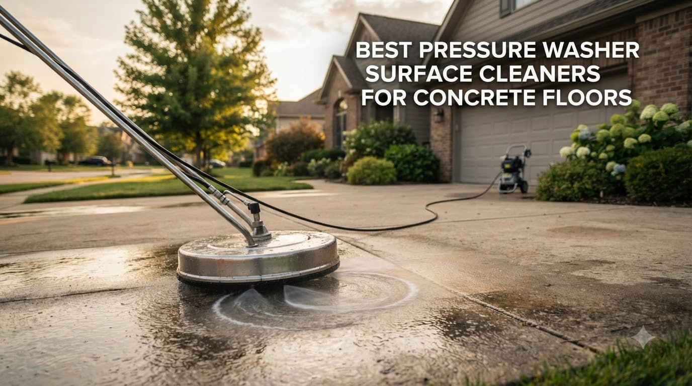 Best pressure washer surface cleaners for concrete floors