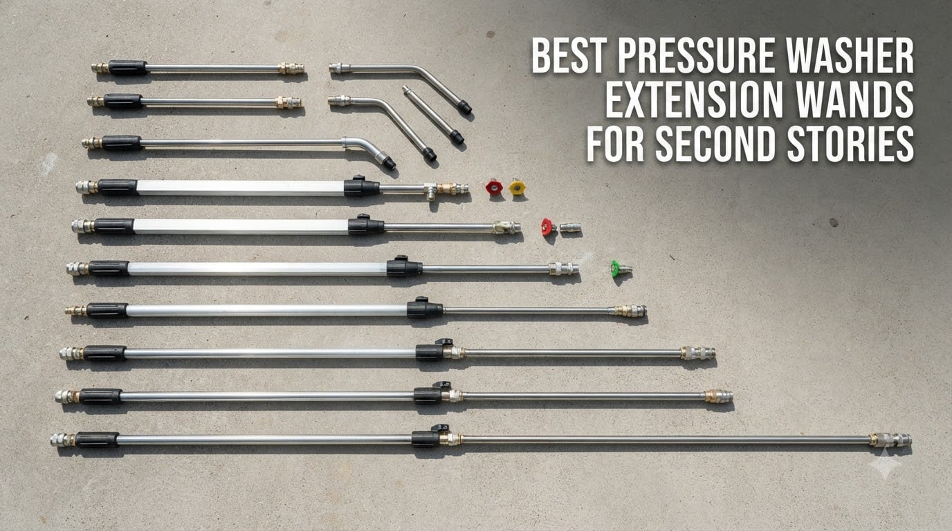Best pressure washer extension wands for second stories