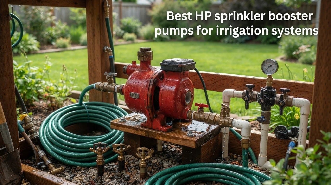 Best 1 HP sprinkler booster pumps for irrigation systems