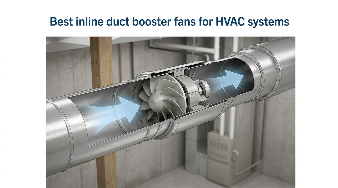 Best inline duct booster fans for HVAC systems