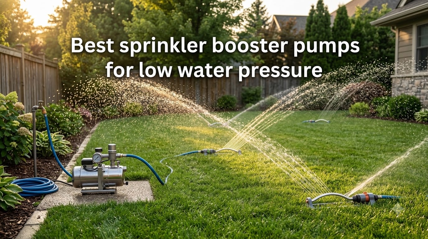 Best sprinkler booster pumps for low water pressure