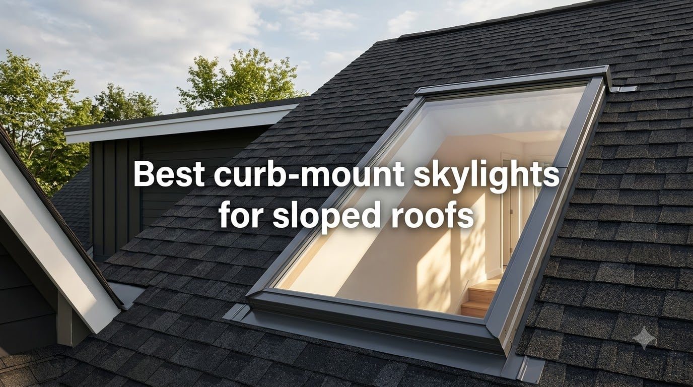 Best curb-mount skylights for sloped roofs