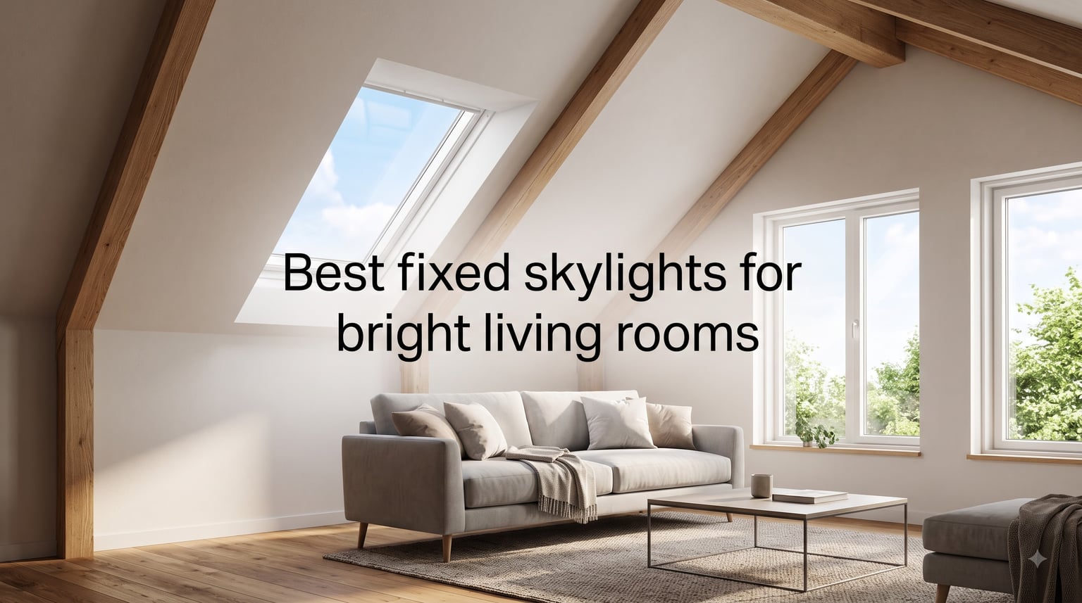 Best fixed skylights for bright living rooms
