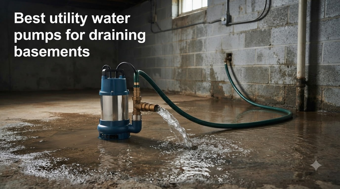 Best utility water pumps for draining basements