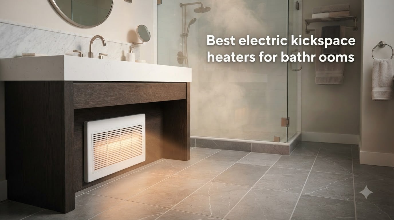 Best electric kickspace heaters for bathrooms