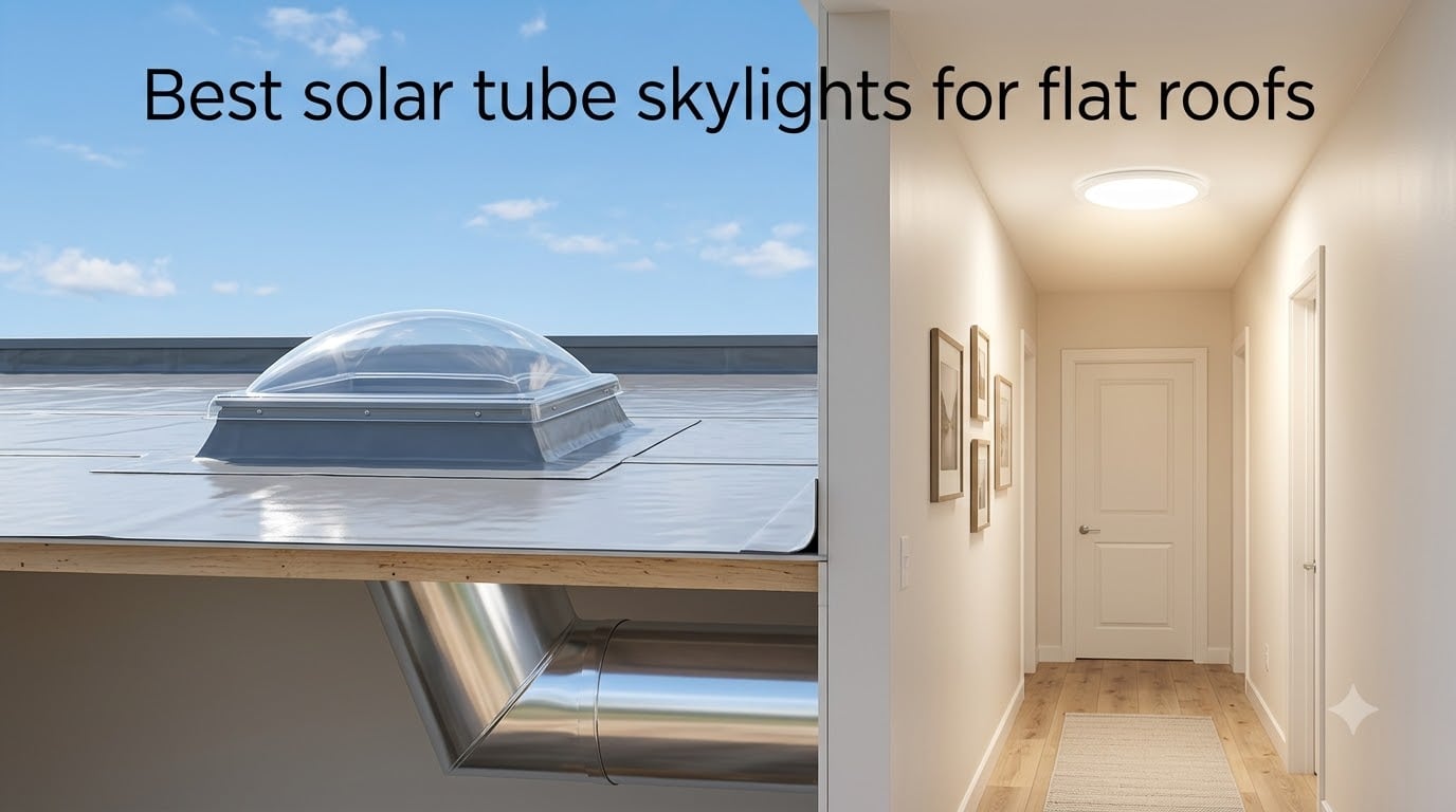 Best solar tube skylights for flat roofs