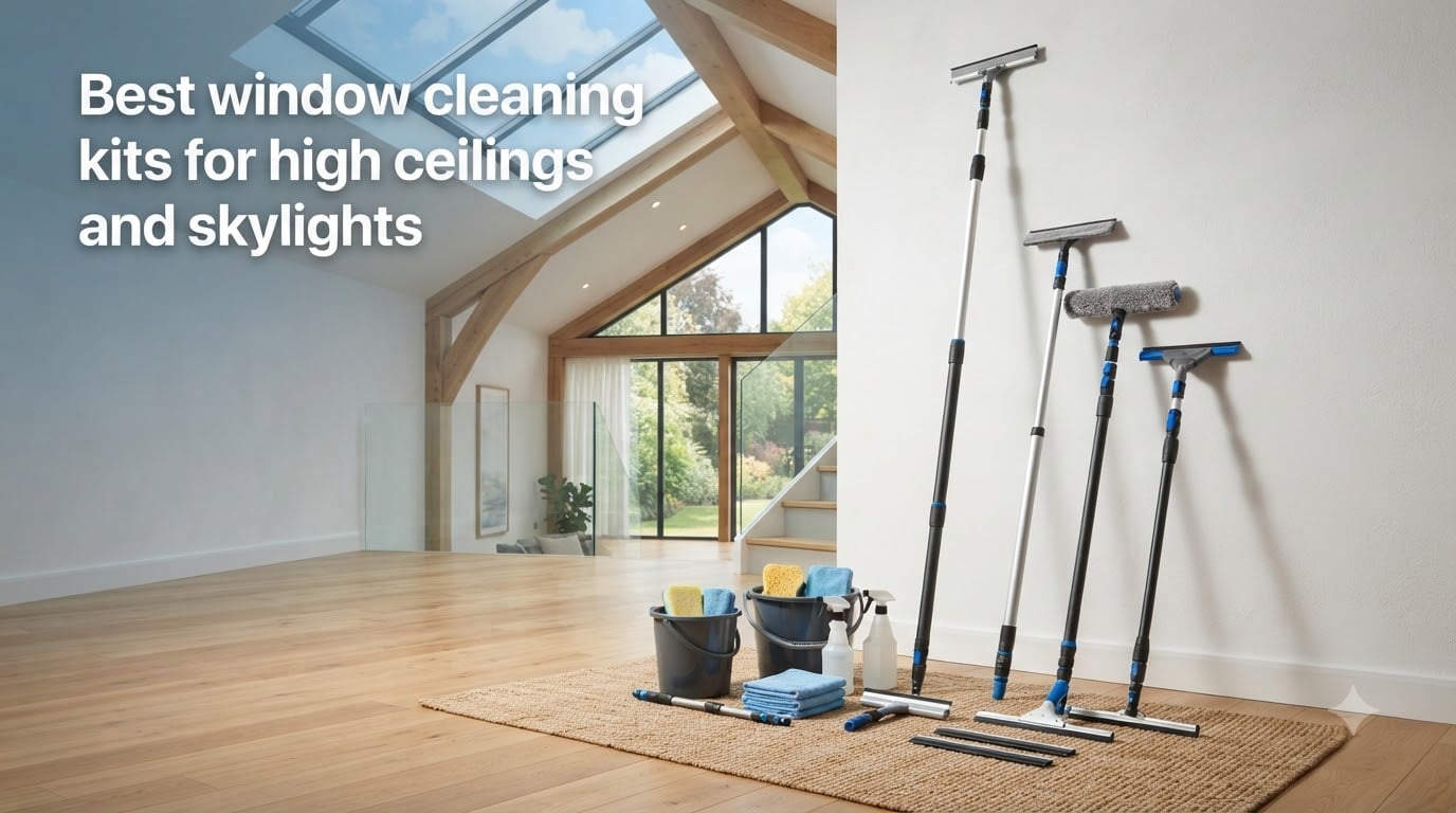 Best window cleaning kits for high ceilings and skylights