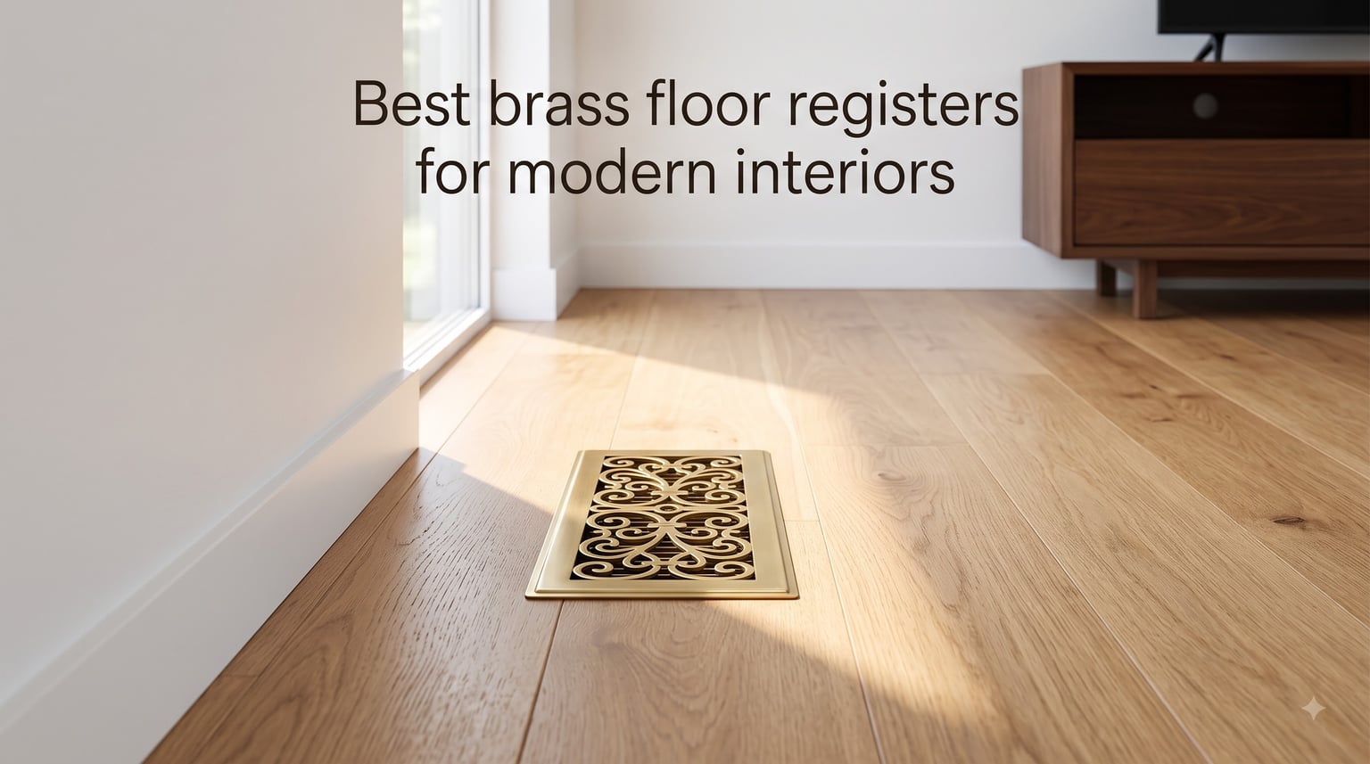Best brass floor registers for modern interiors