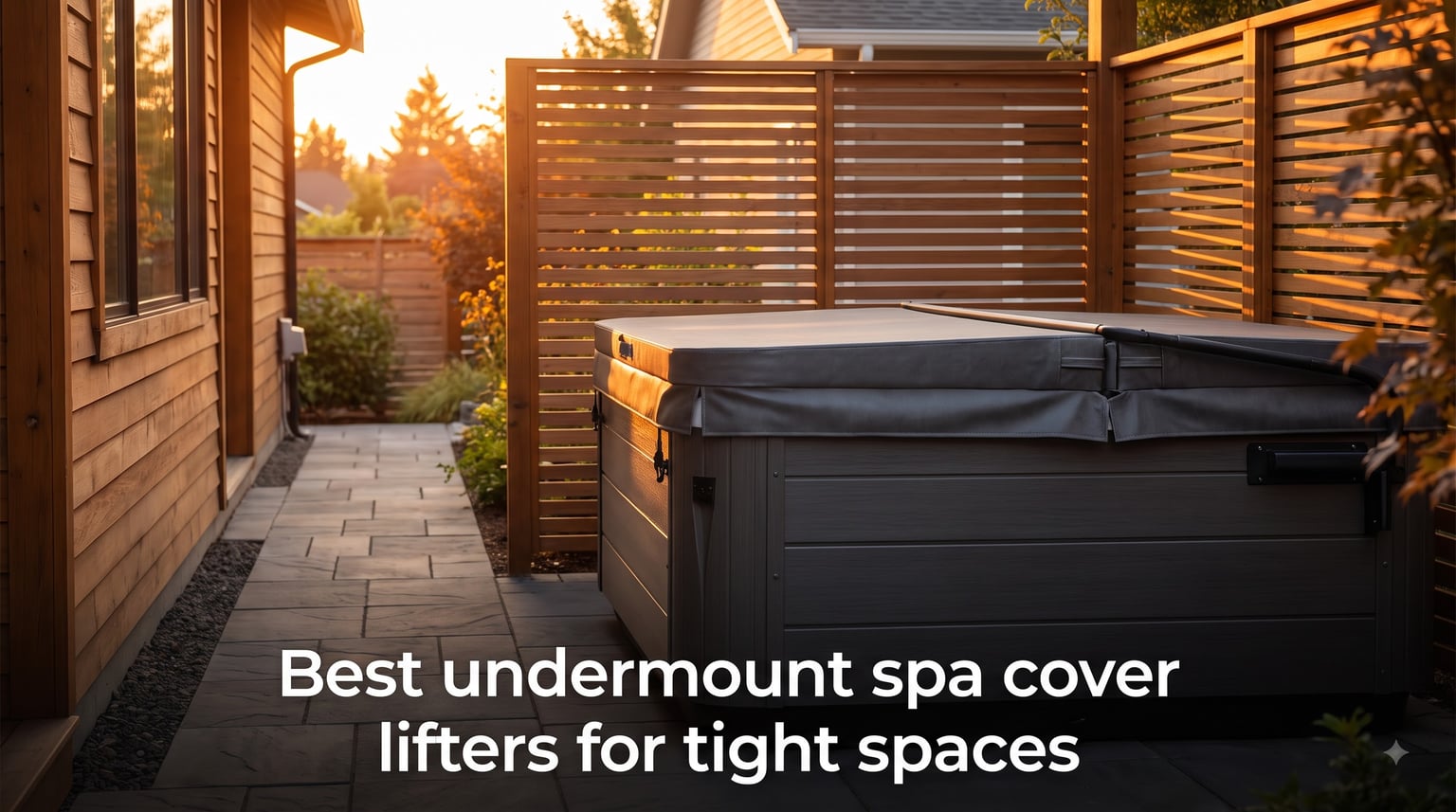 Best undermount spa cover lifters for tight spaces