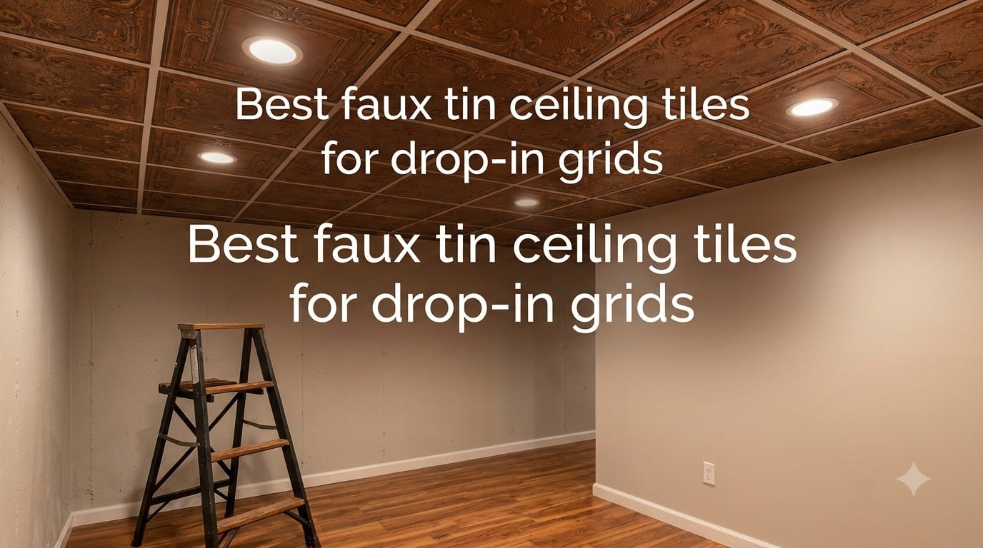 Best faux tin ceiling tiles for drop-in grids
