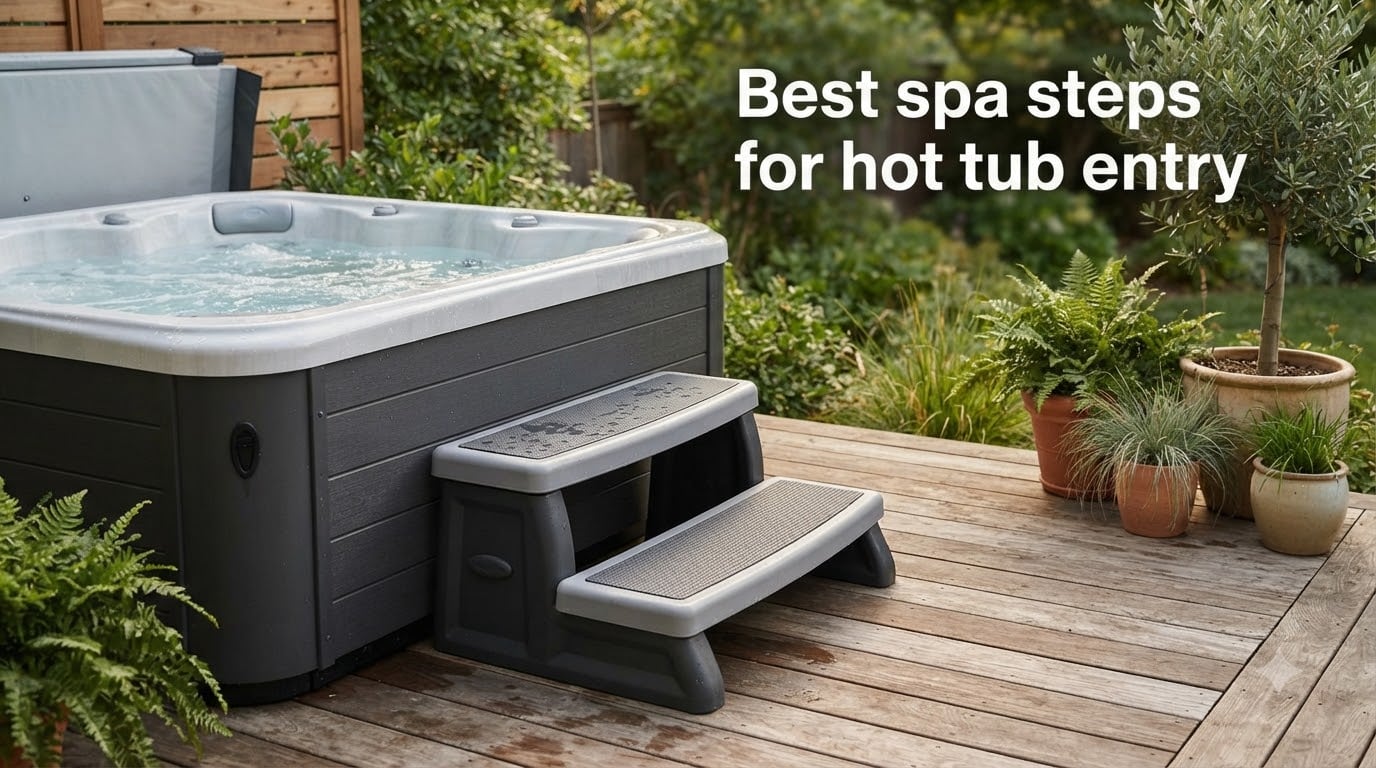 Best spa steps for hot tub entry