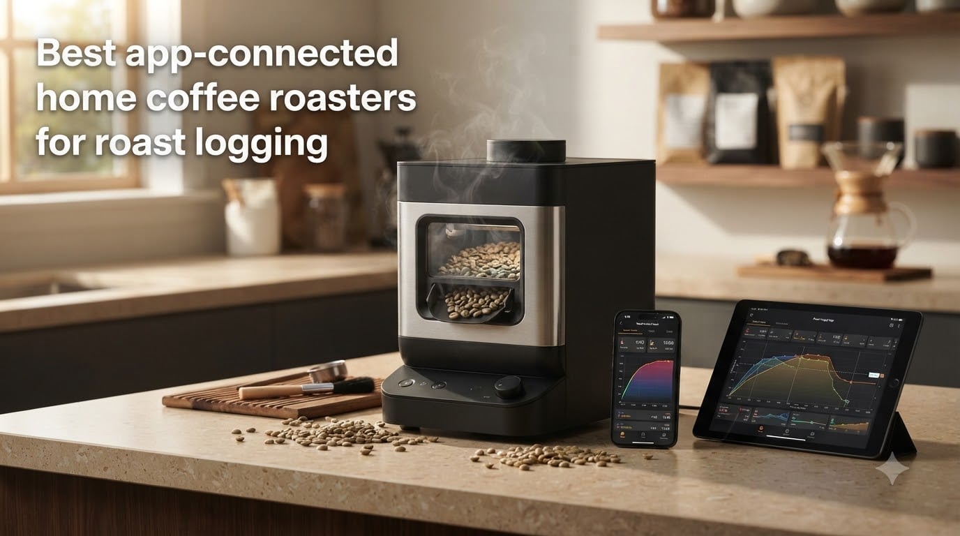 Best app-connected home coffee roasters for roast logging