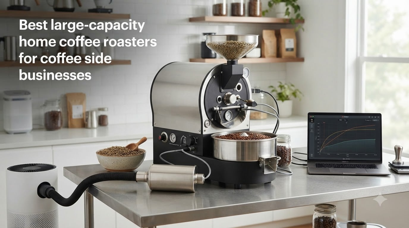 Best large-capacity home coffee roasters for coffee side businesses