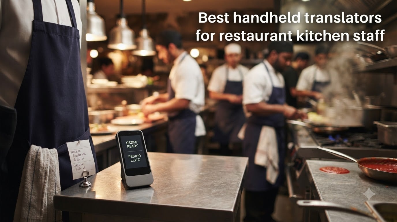 Best handheld translators for restaurant kitchen staff