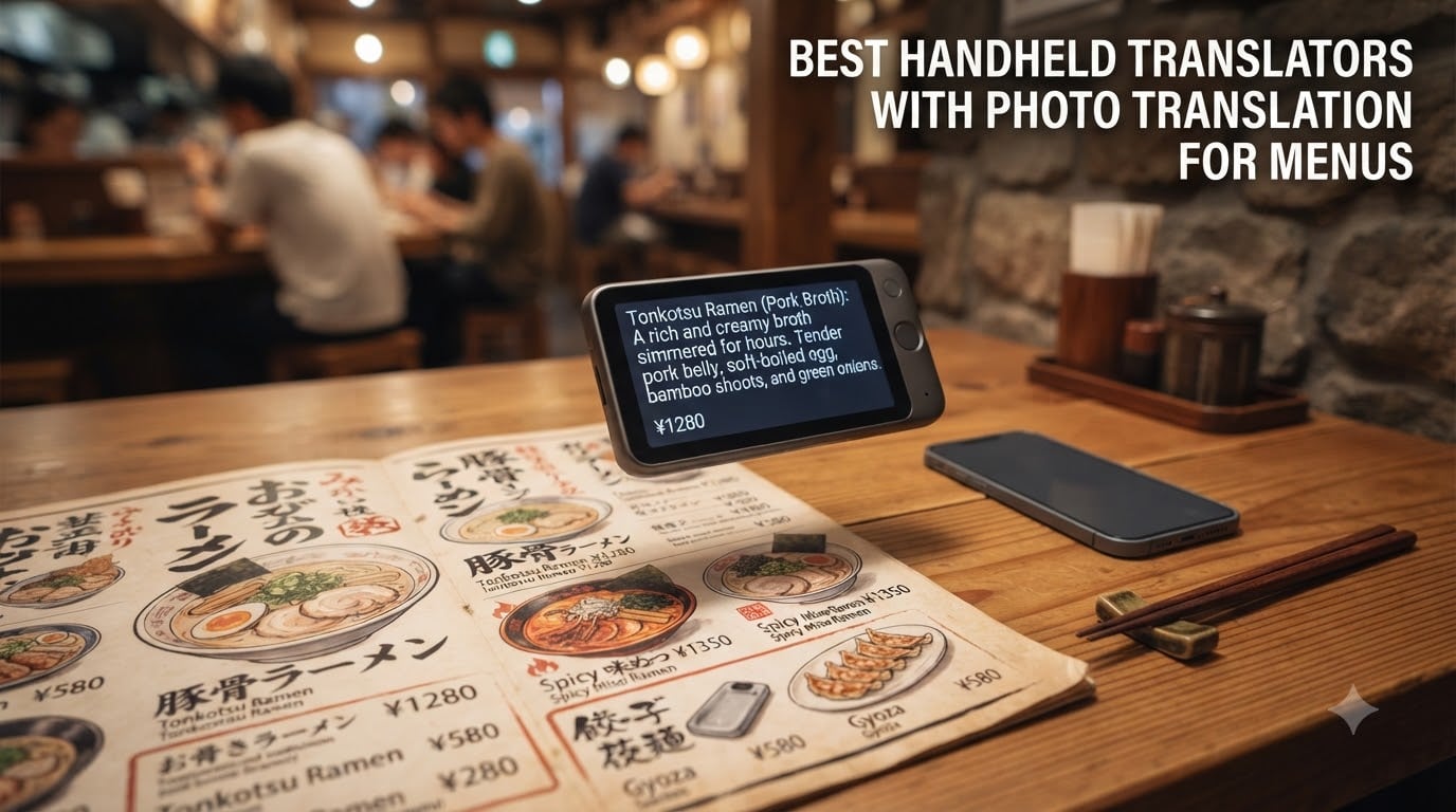 Best handheld translators with photo translation for menus