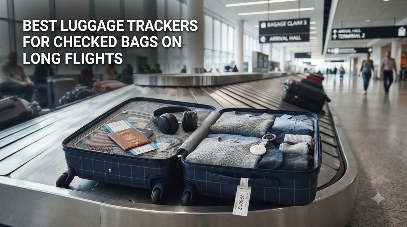 Best luggage trackers for checked bags on long flights